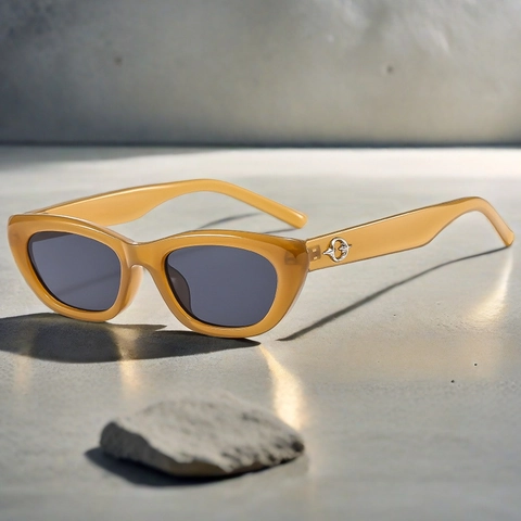 Cat Eye Sunglasses Retro Vintage UV Protection PC Frame AC Lens Fashion Hip Hop Trendy Eyewear For Men Women