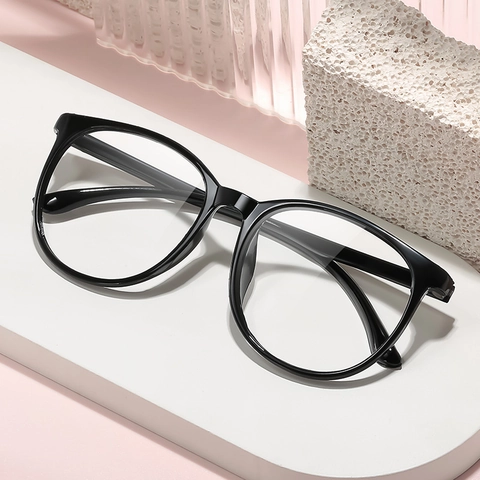 Occhiali Anti-Luce Blu Sovradimensionati Montatura Tonda Quadrata Leggera Protezione Occhi Computer Unisex
