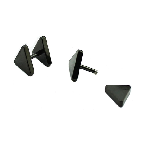 Orecchini A Triangolo In Acciaio Inossidabile Geometrici Minimalisti Barbell Punk Gioielli Per Uomini Donne