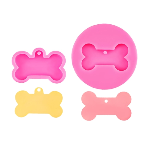 Mini Stampo In Silicone A Forma Di Osso Di Cane Per DIY Artigianato In Resina Cioccolato Decorazione Torte Medaglietta