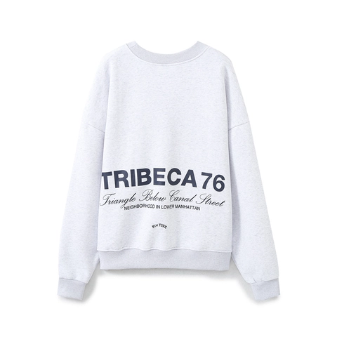 Sudadera Mujer Cuello Redondo New York Bordado Forro Polar Manga Larga Pullover Vintage Casual Streetwear Top