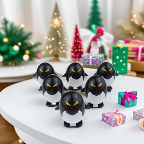 Juguete De Pingüino De Cuerda Mecánico Caminando Figura De Animal De Plástico ABS Para Niños Pequeños Regalos