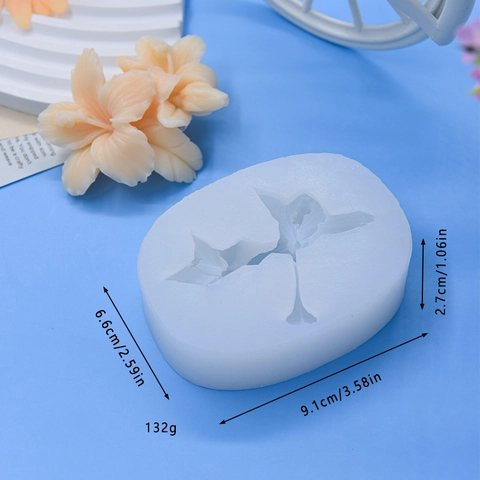 Flower Silicone Mold Hibiscus Floral Shape For DIY Cake Fondant Chocolate Candle Soap Making Crafting