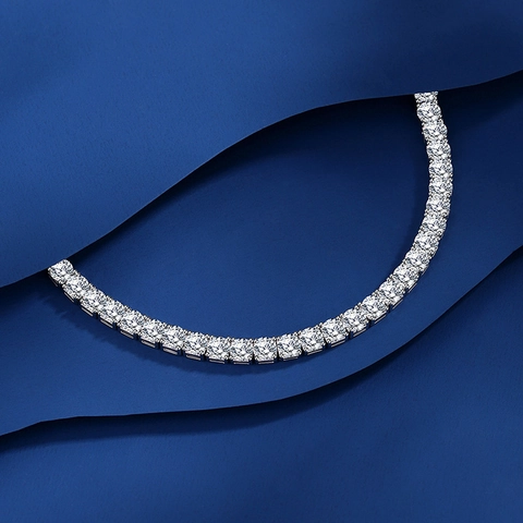 925 Sterling Silver Moissanite Tennis Bracelet For Men Women Hip Hop Cubic Zirconia Chain Bracelet Jewelry Accessory