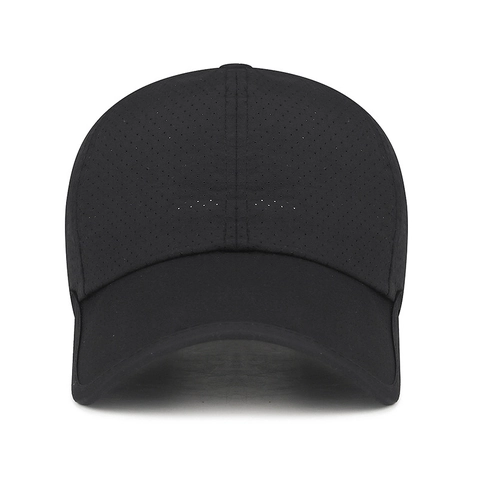 Gorra De Béisbol Transpirable Sombrero De Sol Secado Rápido Perforado Láser Color Sólido Ajustable Deporte Poliéster