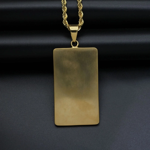 Μενταγιόν Dream Chasers Dog Tag Κολιέ Από Ανοξείδωτο Ατσάλι Στρας Iced Out Hip Hop Punk Κοσμήματα