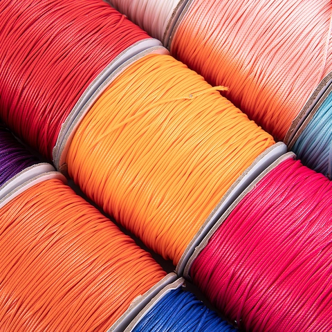 Multicolor Waxed Polyester Cord Korean Wax Thread For Handmade DIY Jewelry Making Braided String For Bracelet Necklace