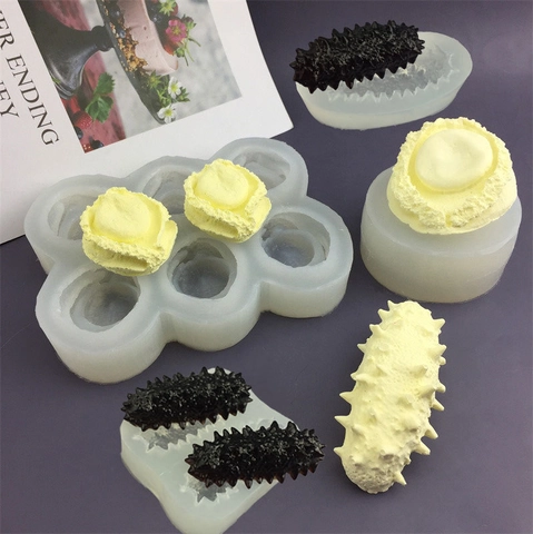 Realistic Sea Cucumber Abalone Shaped Silicone Mold For DIY Cake Fondant Mousse Chocolate Soap Candle Making Aromatherapy Plaster
