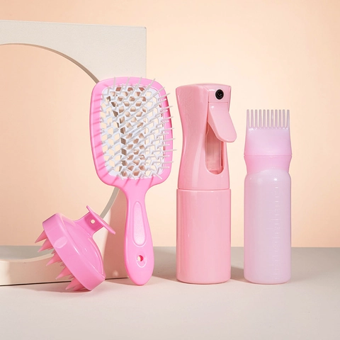 Hair Styling Tools Scalp Massage Brush Detangling Comb Sprayer Coloring Applicator Plastic Professional Salon Haircare