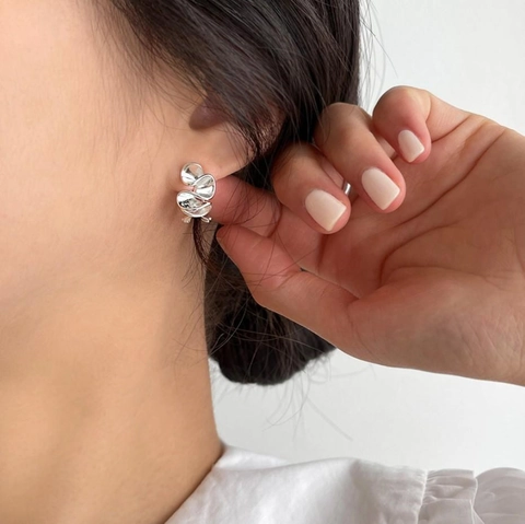 Gedrehte Irreguläre Abstrakte Falten Ohrstecker Mit 925 Sterling Silber Ohrringpfosten Minimalistischer Schmuck Für Frauen