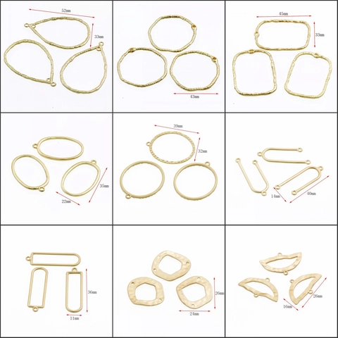 Dijes Aleación Geométrica Textura Martillada DIY Fabricación Joyas Pendants Para Pendientes Collares Moderno Elegante
