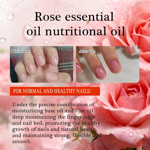 Aceite Para Cutículas De Rosa Aceite Esencial Para Uñas Hidratante Reparador Tratamiento Para Fortalecer Las Uñas Ingredientes Vegetales Naturales