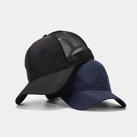 Trucker Hat Mesh Breathable Quick Dry Waterproof Baseball Cap Outdoor Sports Running Golf Hiking Plain Color