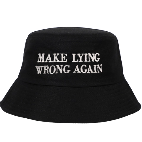 Katoenen Canvas Emmer Hoed Geborduurd Slogan Letter Print Zonbescherming Casual Zomer Outdoor Vissen Bekken Pet