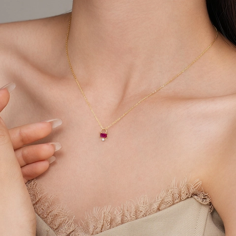Elegante Collana Con Ciondolo a Cuore Stella Goccia d'Acqua in Argento Sterling S925 per Donna Gioielli di Lusso Francese Intarsiati in Zirconia Regalo