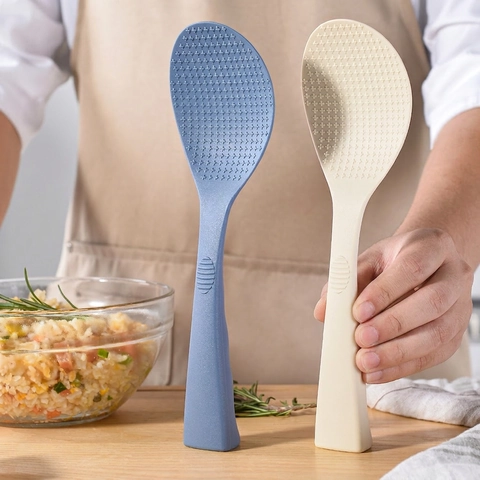 Cucchiaio Da Riso In Silicone Antiaderente Autoportante Spatola Resistente Al Calore Utensile Da Cucina