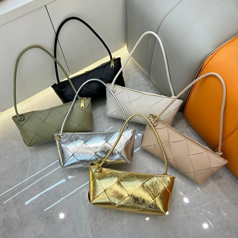 Gevlochten Crossbodytas Van Echt Leer Splitleer Schoudertas Vierkante Handtas Niche Design Mode Voor Dames