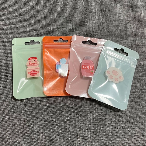 Universal Self-sealing Packaging Bags Multi-color Plastic Ziplock Storage Bags For Jewelry Candy Phone Case Pouch With Hang Hole