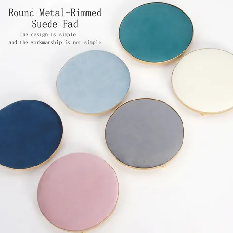 Jewelry Display Stand Metal Gold Frame Velvet Surface Necklace Ring Earring Organizer Tray Modern Luxury Decor