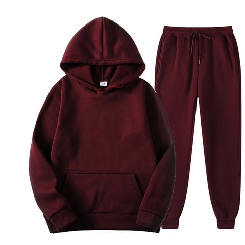 Men Sportswear Hoodie Top And Bottom Polyester Fleece Casual Long Sleeve Sweatshirt Joggers For Running Gym Training Jogging Daily Sporty Outfit