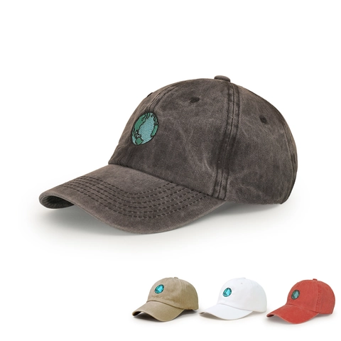Berretto Da Baseball In Cotone Lavato Ricamo Terra Protezione Solare Vintage Cappello Regolabile Uomo Donna