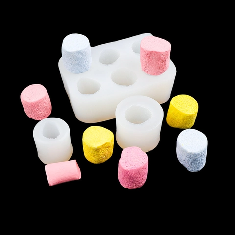 Marshmallow Shape Silicone Mold For Cake Decorating Fondant Chocolate Baking DIY Handmade Candle Soap Flexible Durable