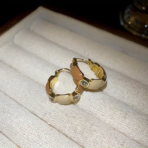 Orecchini Vintage Geometrici Da Donna Con Perno In Argento Lega Di Rame Resina Leopardata Farfalla Cuore
