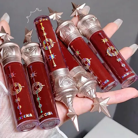 Mirror Lip Glaze Υδαρή Υφή Μεγάλης Διάρκειας Σχέδιο Αστέρι Φεγγάρι Μη Κολλώδες Ενυδατικό Γυαλιστερό Lip Tint Για Γυναίκες