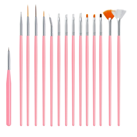 Professional Nail Art Tool Kit With Painting Brushes Dotting Pens Striping Tapes Buffers And Rhinestones For DIY Manicure