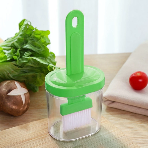 Pinceau À Huile De Cuisine Avec Bouteille Silicone Nylon Distributeur Pour Cuisine Pâtisserie Barbecue