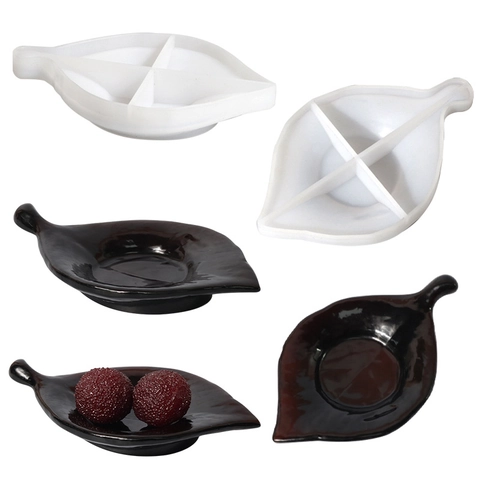 Leaf Shaped Silicone Mold DIY Resin Casting Tool For Jewelry Tray Coaster Handcrafted Home Decor Accessory