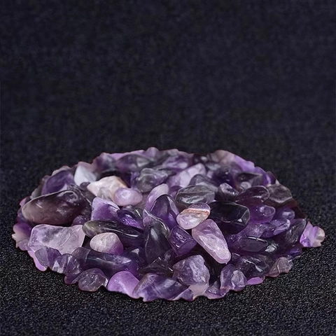 Naturkristall Schotter Amethyst Rosenquarz Chips Für Aquarium Topfpflanze Deko Poliert Getrommelt Heilung