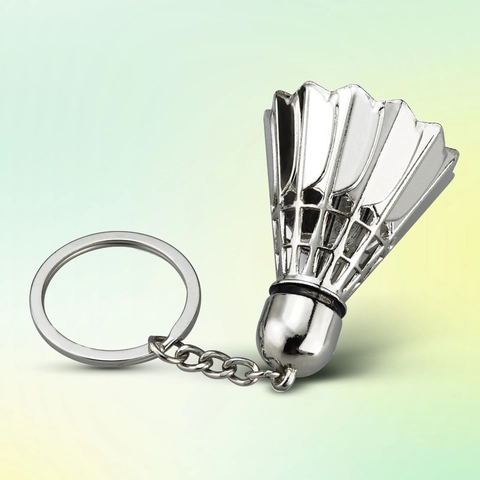 Porte-clés Sportifs Simulation Badminton Tennis De Table Baseball Golf Forme De Balle Pendentif Alliage De Zinc Souvenir Club
