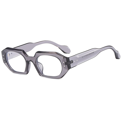 Occhiali Da Sole Poligono Moda Protezione UV400 Retrò Esagonale Montatura PC Lente AC Occhiali Per Uomini Donne