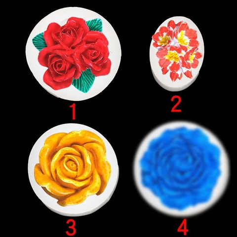3D Roos Bloem Siliconen Mal Camelia Vorm Bakken Chocolade Taart Decoratie Tool Aromatherapie Kaars Hars DIY Craft