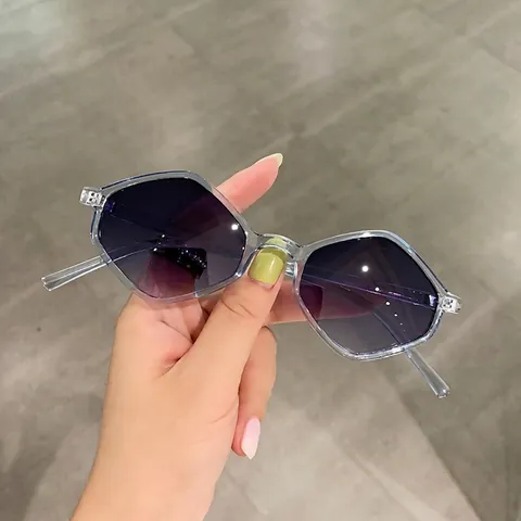 Rhombic Geometric Sunglasses Women PC Frame UV400 Protection Y2K Hip Hop Retro Irregular Lightweight Trendy Eyewear