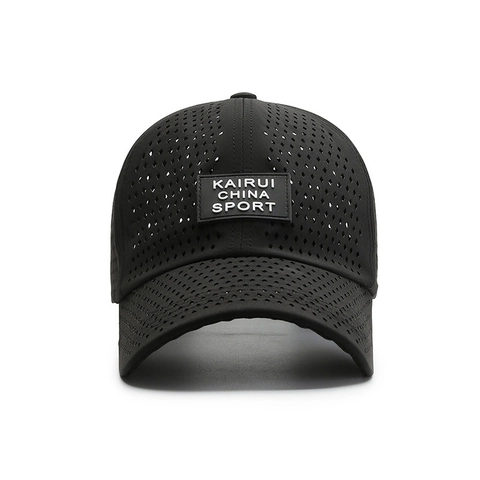 Cappellino Da Baseball In Mesh Perforato Al Laser Ad Asciugatura Rapida Cappello Sportivo Traspirante Protezione Solare Regolabile