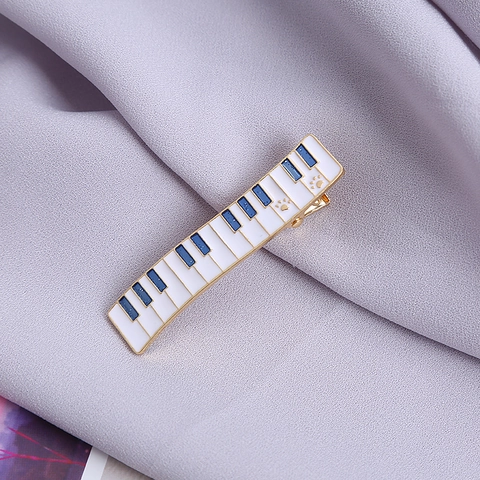 Mollette Per Capelli Gatto Pianoforte Nota Musicale Spille Smalto Lega Accessori Capelli Dolce Stile Coreano Per Donne Ragazze