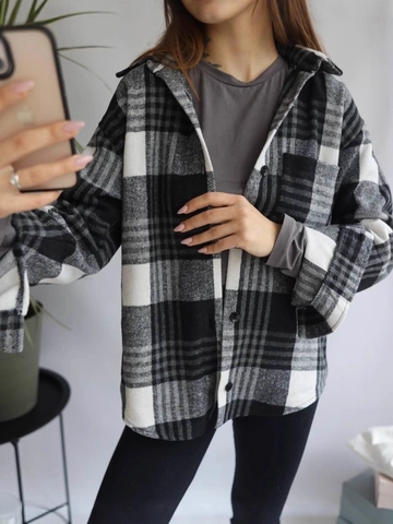 Geruite Overhemdjas Met Lange Mouwen Geborsteld Flanel Losse Pasvorm Met Knopen Retro Casual Dames Blouse