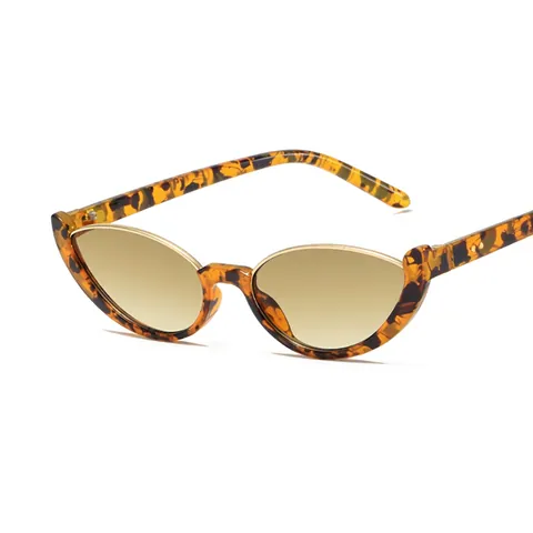 Occhiali Da Sole Occhio Di Gatto Mezza Montatura Retrò Montatura Piccola UV400 Vintage Per Donna