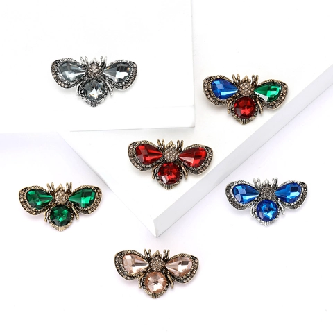 Vintage Biene Brosche Legierung Mit Strass Und Kristallen Für Anzüge Mäntel Modeschmuck Für Damen Und Herren