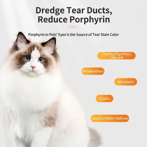 Pet Tear Stain Remover Supplement Natural Plant Extracts Eye Care Nutritional For Cats And Dogs