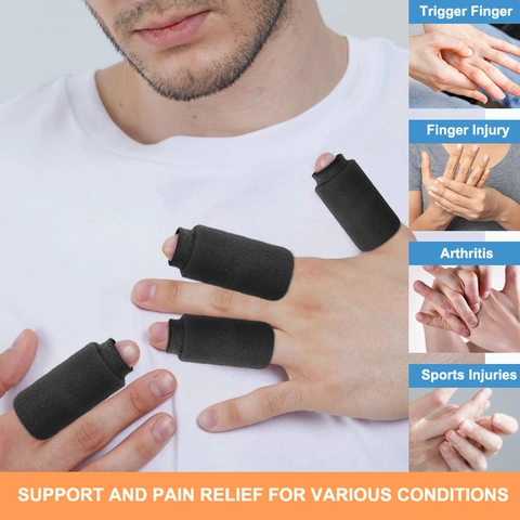 Maniche Di Ghiaccio Per Dita Terapia Caldo Freddo Gel Sollievo Dolore Artrite Dito A Scatto Gonfiore Riutilizzabili Elastiche