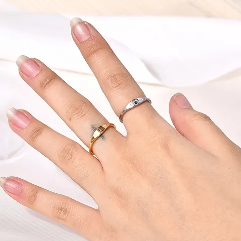Sonnenmuster Ring Edelstahl Minimalistisch Relief Graviert Band Retro Boho Schmuck Für Damen