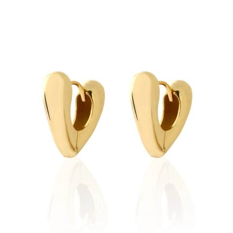 Minimalistische Hart Ring Oorbellen 925 Sterling Zilver Gepolijst Glanzend Mode Sieraden Voor Vrouwen