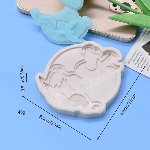 Silikon Backform Fondant Schokolade Dekoration Werkzeug Traditionelle Wolken Tauben Muster DIY Backzubehör Valentin Geschenk