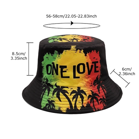 Polyester Creative Food Print Reversible Bucket Hat Hip Hop Summer Sun Protection Hat For Outdoor Party Vacation Travel Cap
