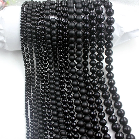 Round Loose Beads Glass Crystal DIY Jewelry Making Bracelet Necklace Glossy Matte Polished Craft Spacer Strands Accessories