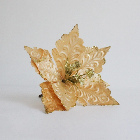 Künstliche Weihnachtssterne Blumen Samt Glitzer Floral Picks Für Weihnachtsbaum Deko Feiertag Party Hochzeit Ornamente
