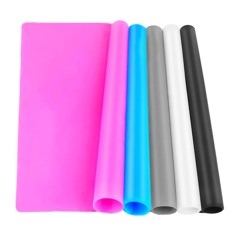 Silicone Craft Mat Flexible Heat Resistant Waterproof For Resin Casting DIY Jewelry Making Desktop Protector Pad